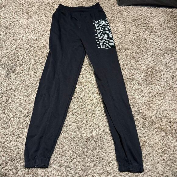 H&M Madrid Logo Black White Sweatpants Boys Size 14 Xlarge - Picture 1 of 4